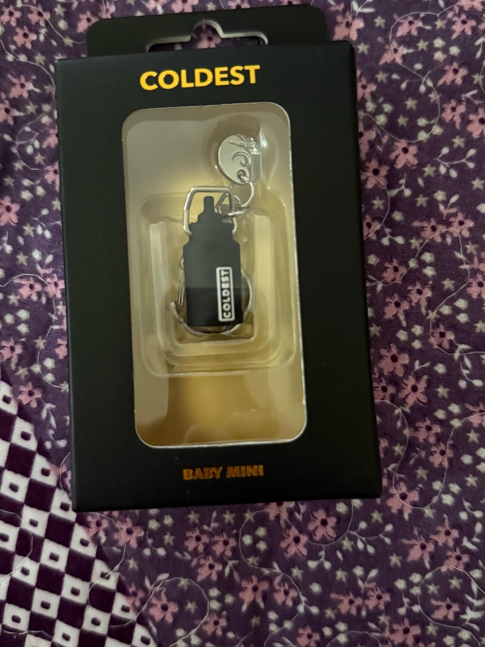 Baby Mini Black Keychain by the coldest